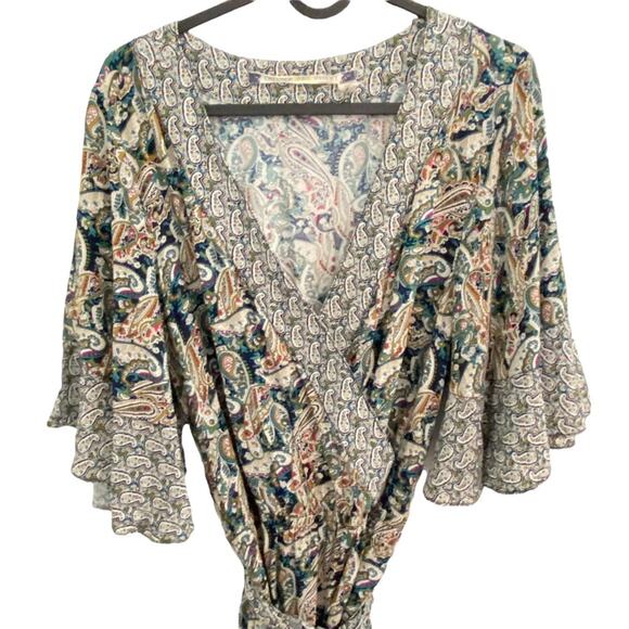 Chelsea + Violet Jumpsuit Womens Size Medium ruffle bell sleeve fairycore - Picture 4 of 9